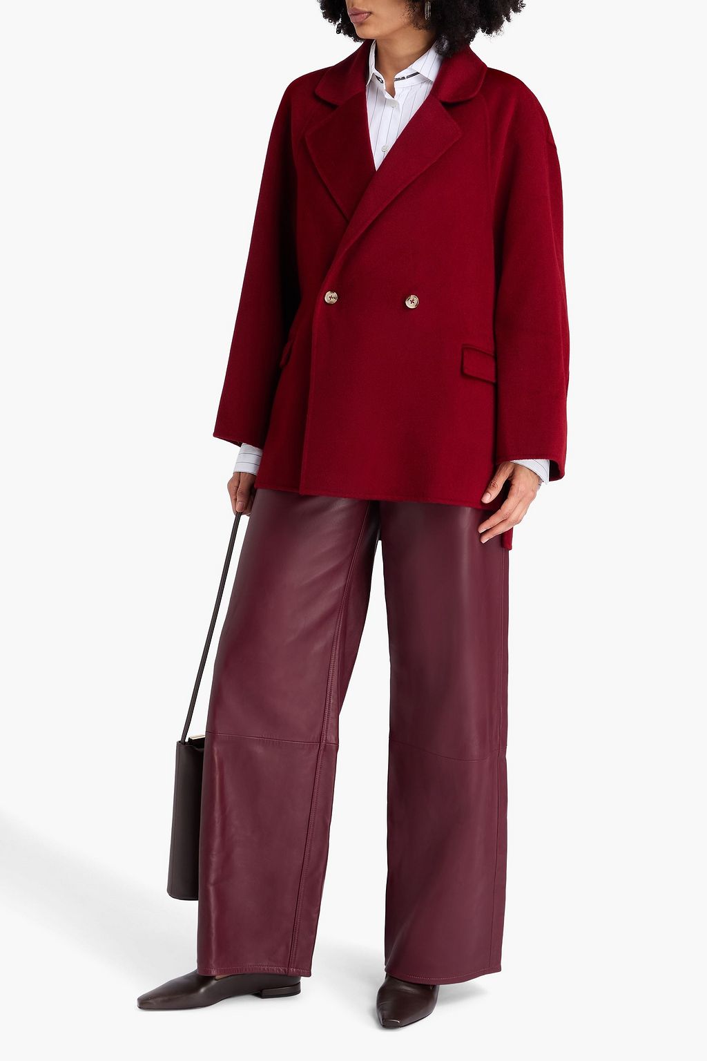LOULOU STUDIO Gary double-breasted wool and cashmere-blend coat