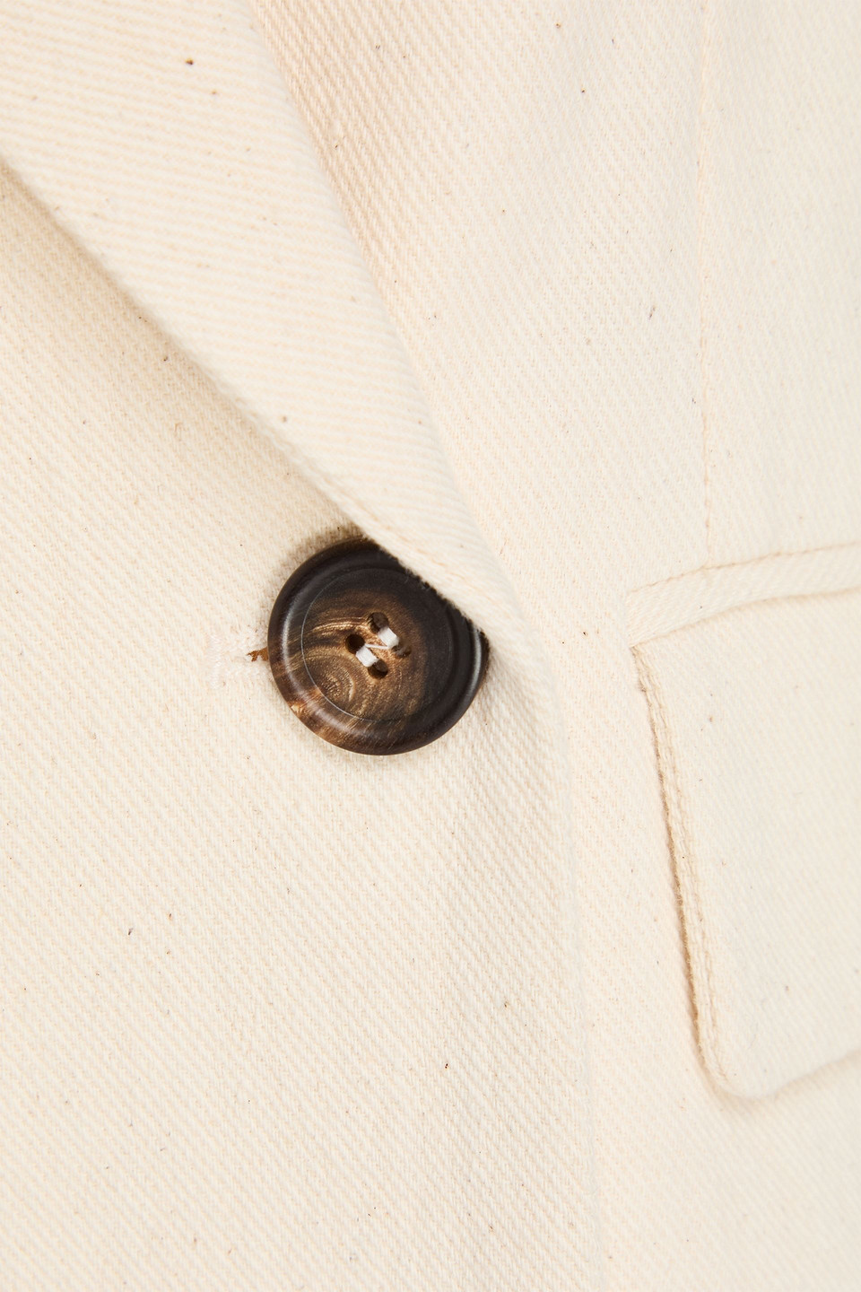 Brunello Cucinelli Doppelreihiger Blazer Aus Drillich Aus Einer Baumwoll-wollmischung