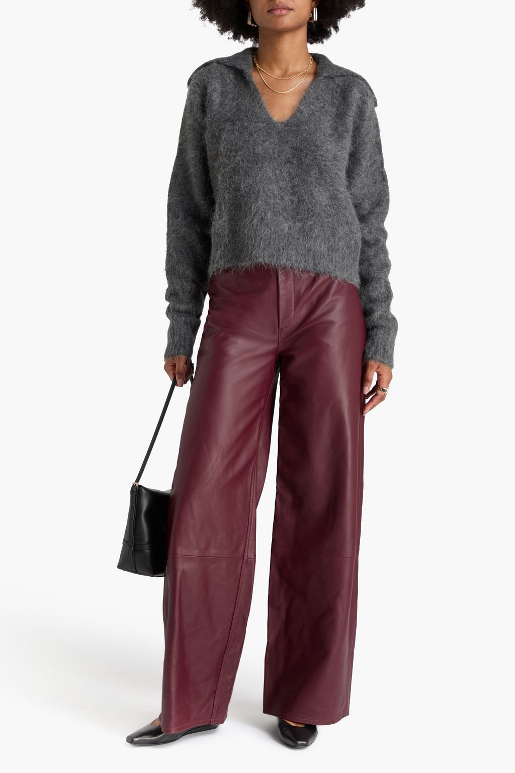 LOULOU STUDIO Ambrose brushed alpaca-blend sweater