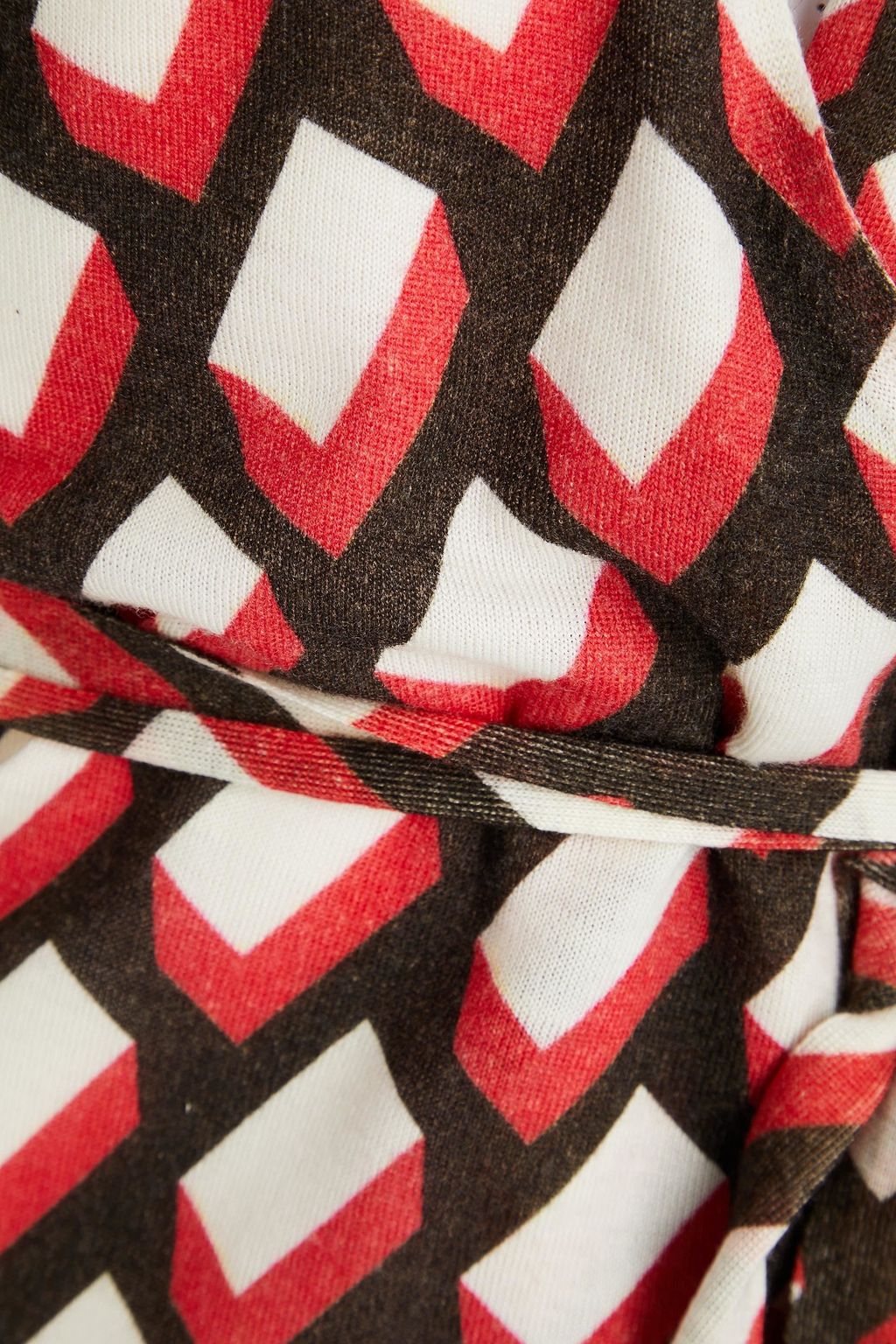 DIANE VON FURSTENBERG Vincente printed wool wrap cardigan