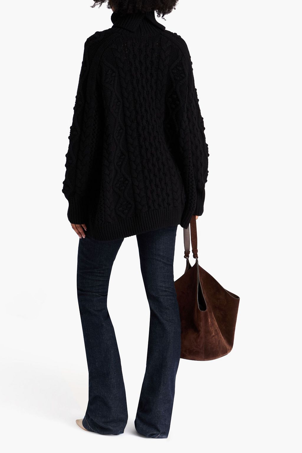 LOULOU STUDIO Anar cable-knit wool and cashmere-blend turtleneck sweater