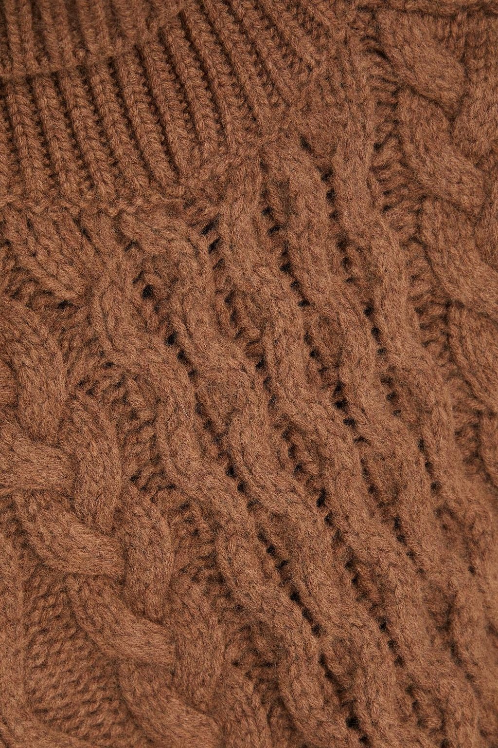 LOULOU STUDIO Anar cable-knit wool and cashmere-blend turtleneck sweater