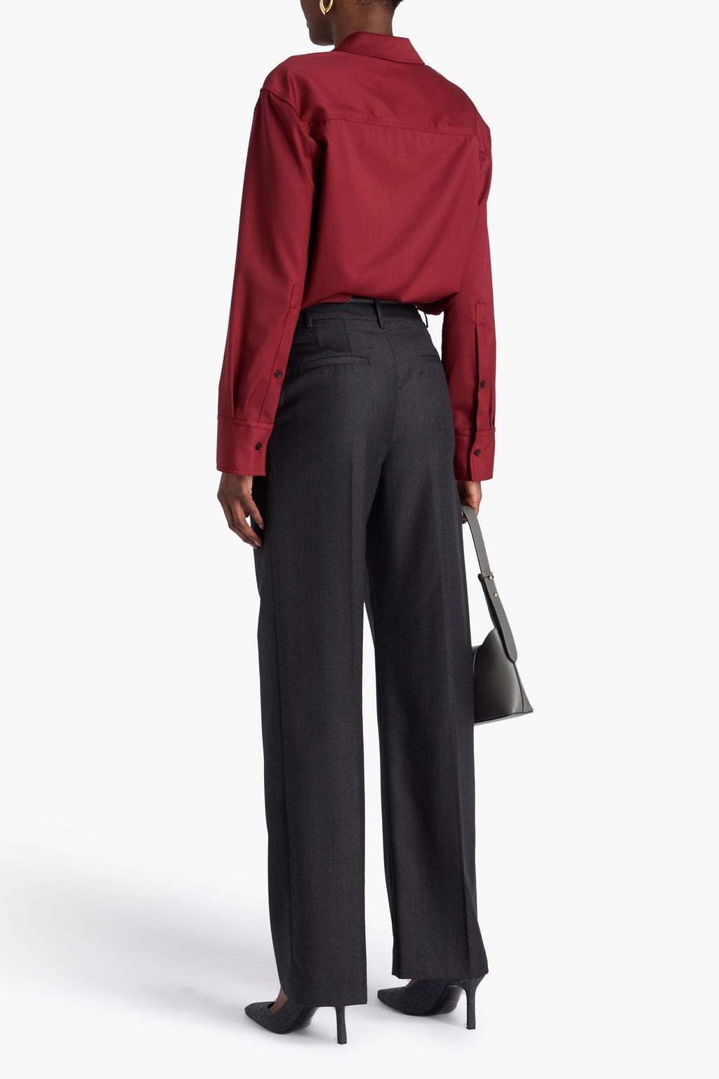 LOULOU STUDIO Hemd „Eliana“ aus Woll-Twill