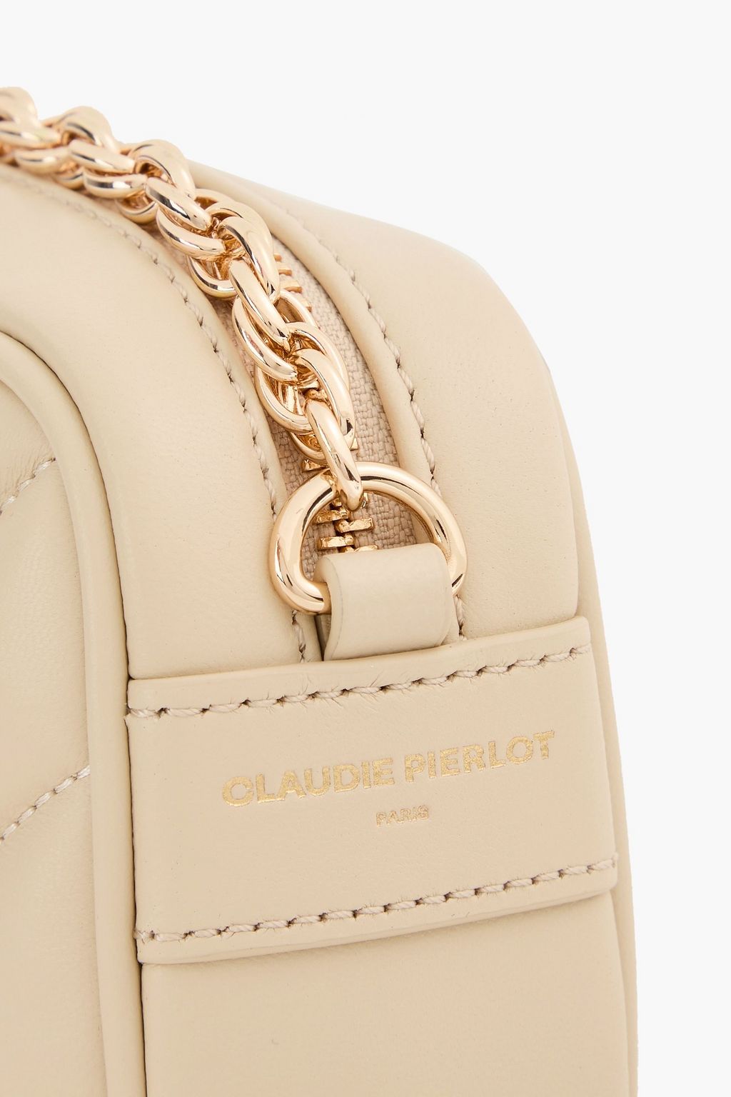 CLAUDIE PIERLOT حقيبة كروس بودي مبطّنة من الجلد