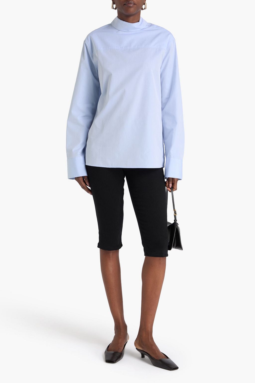 LOULOU STUDIO Rita cotton-poplin blouse