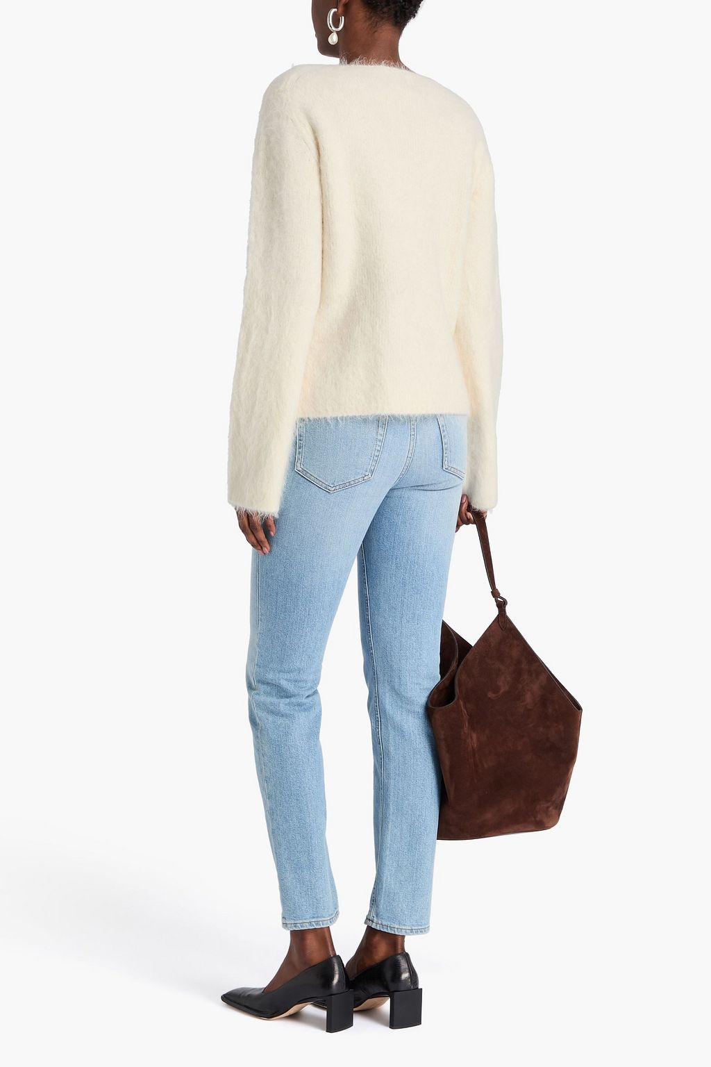 LOULOU STUDIO Freya brushed alpaca-blend sweater
