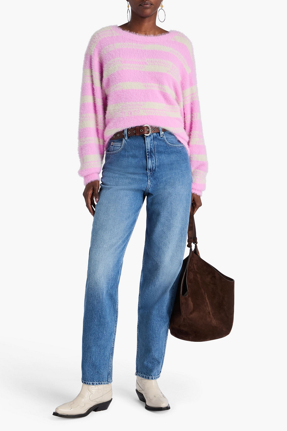  Marant étoile - Pullover „orson“ Aus Jacquard-strick - Pink - Fr 34 