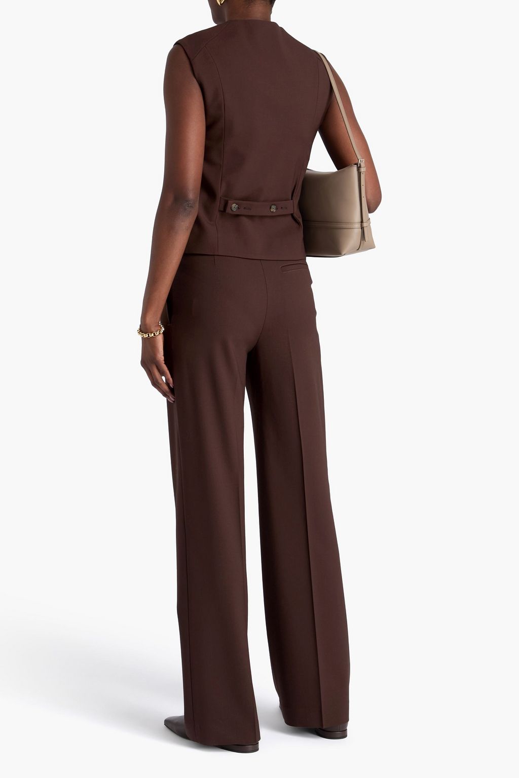 LOULOU STUDIO Teora wool-blend twill vest