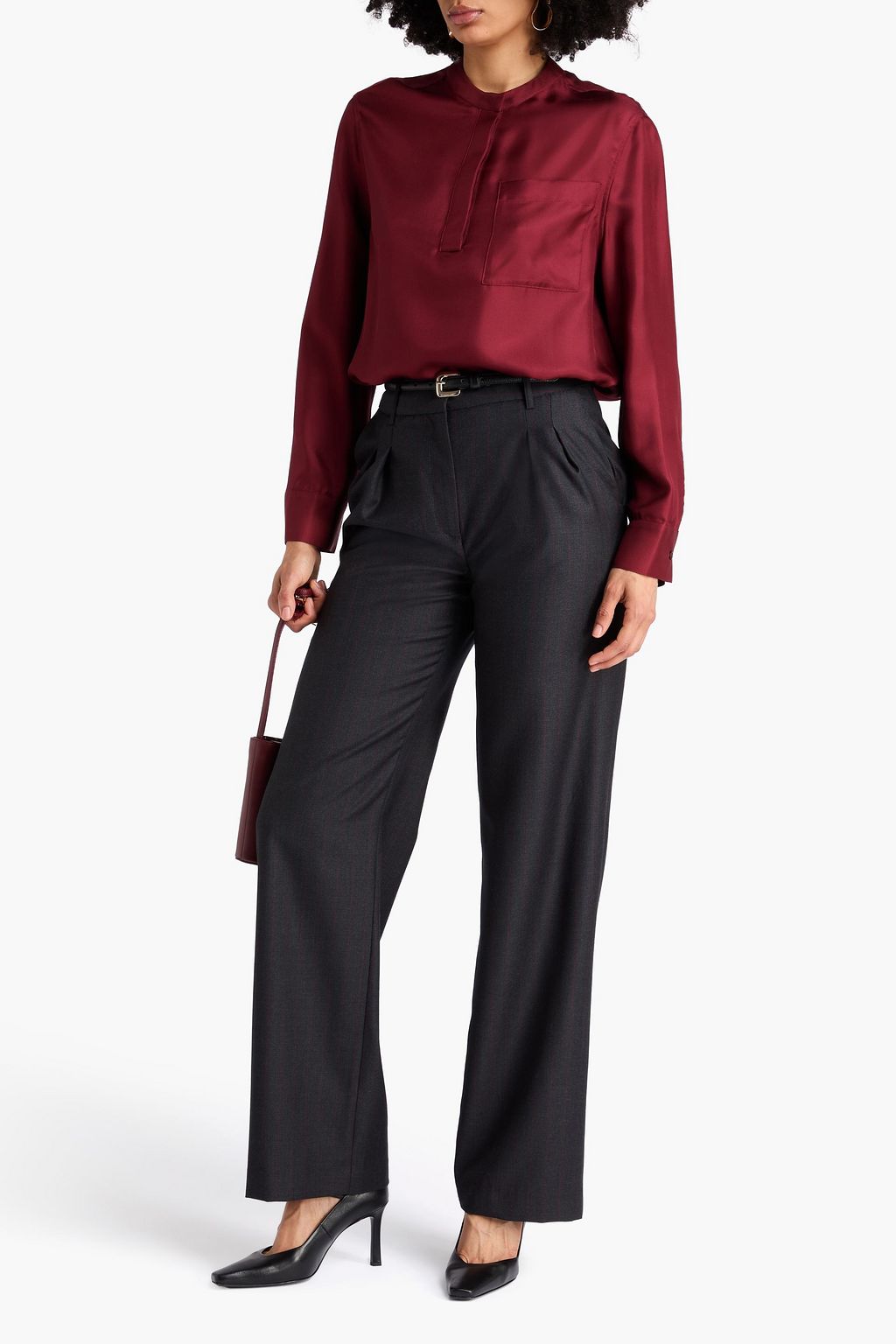 LOULOU STUDIO シルクツイル トップス