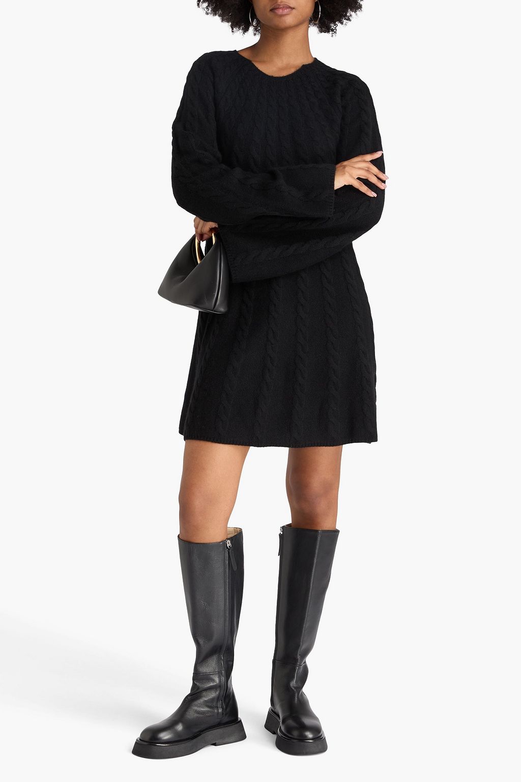 LOULOU STUDIO Blasse cable-knit cashmere mini dress