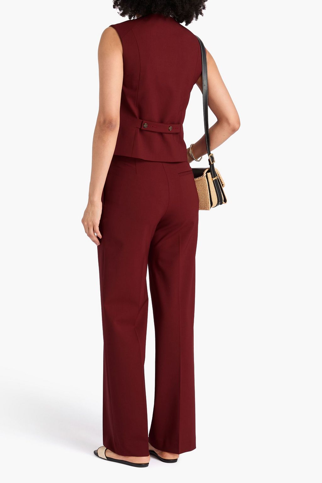 LOULOU STUDIO Teora wool-blend twill vest