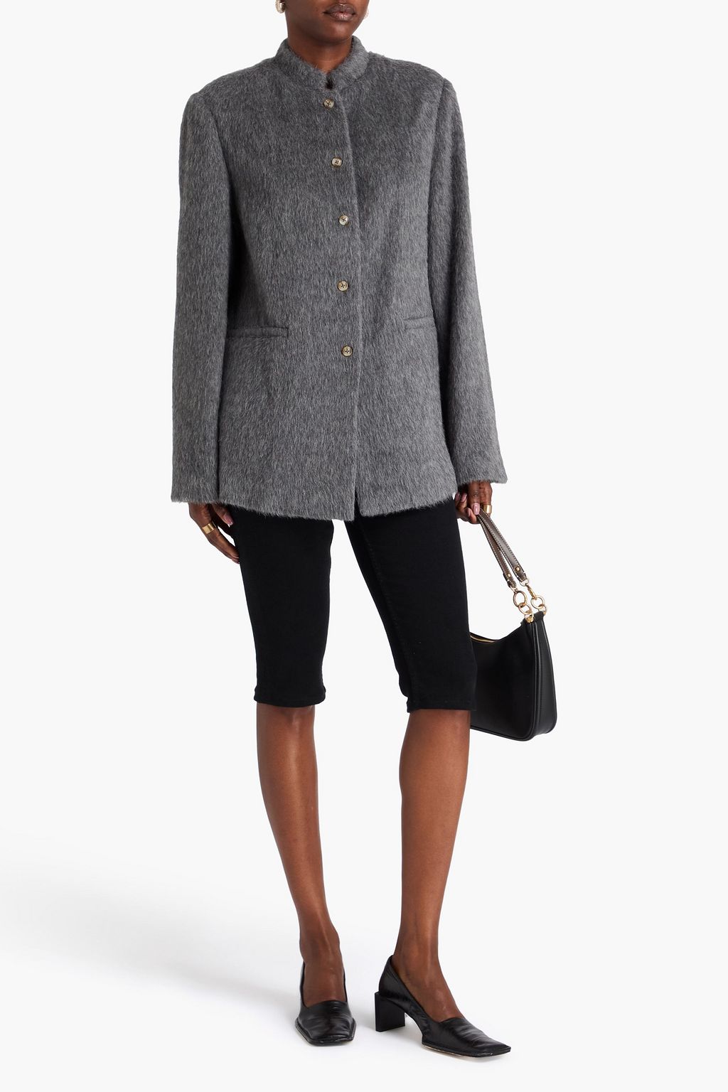 LOULOU STUDIO Fidan alpaca and wool-blend felt jacket