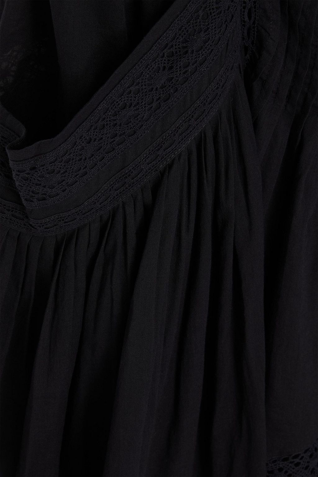 MARANT ÉTOILE コットンボイル ミニワンピース レーストリム