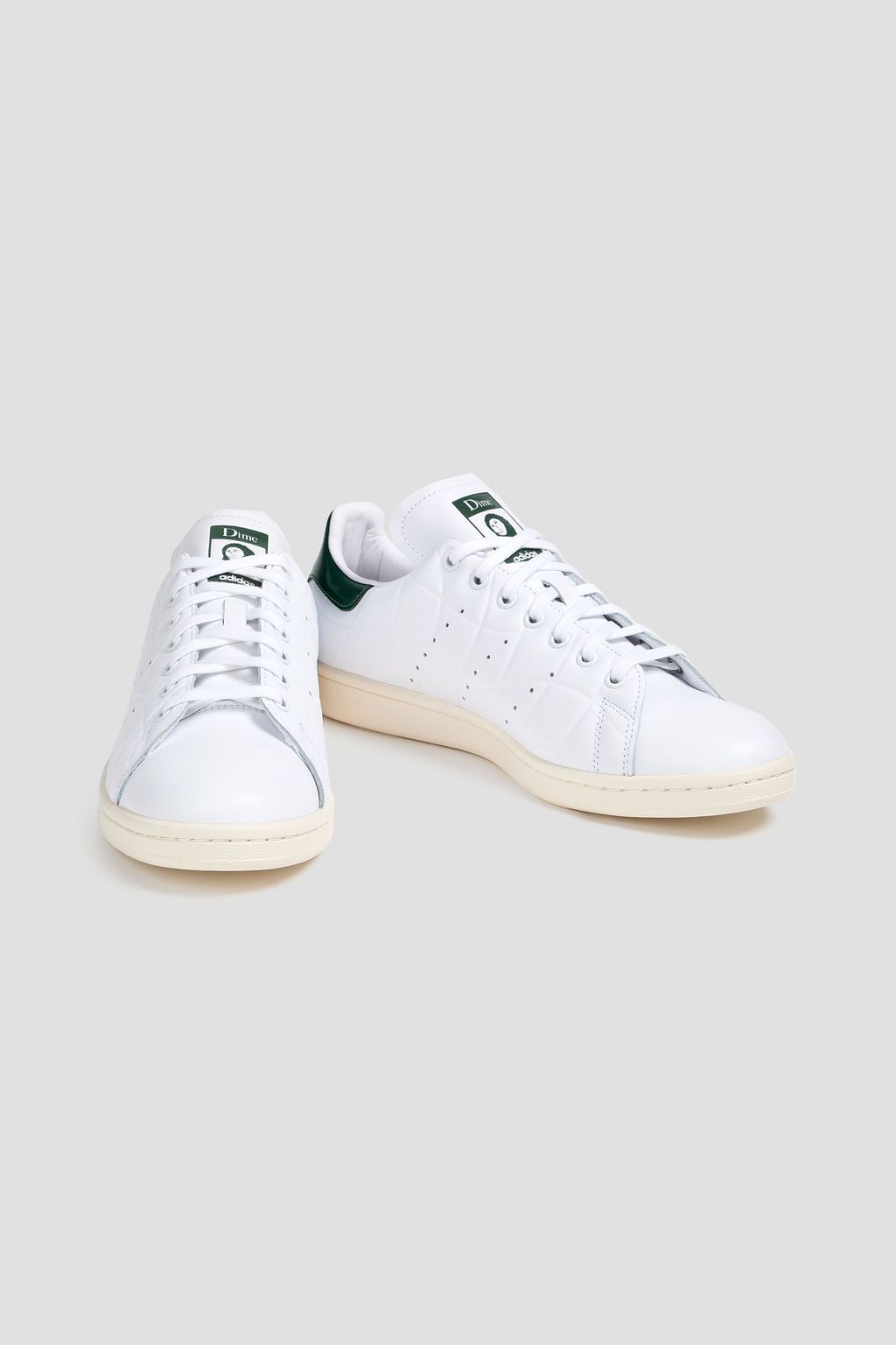 ADIDAS ORIGINALS X DIME حذاء سنيكرز "ستان سميث" من الجلد اللامع والأملس