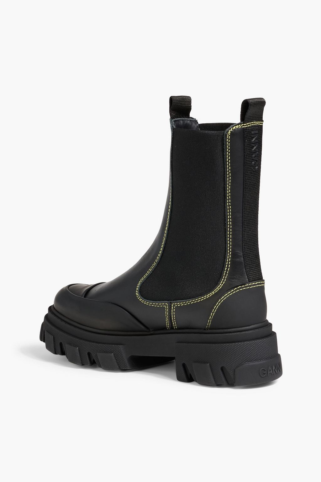GANNI Leather Chelsea boots
