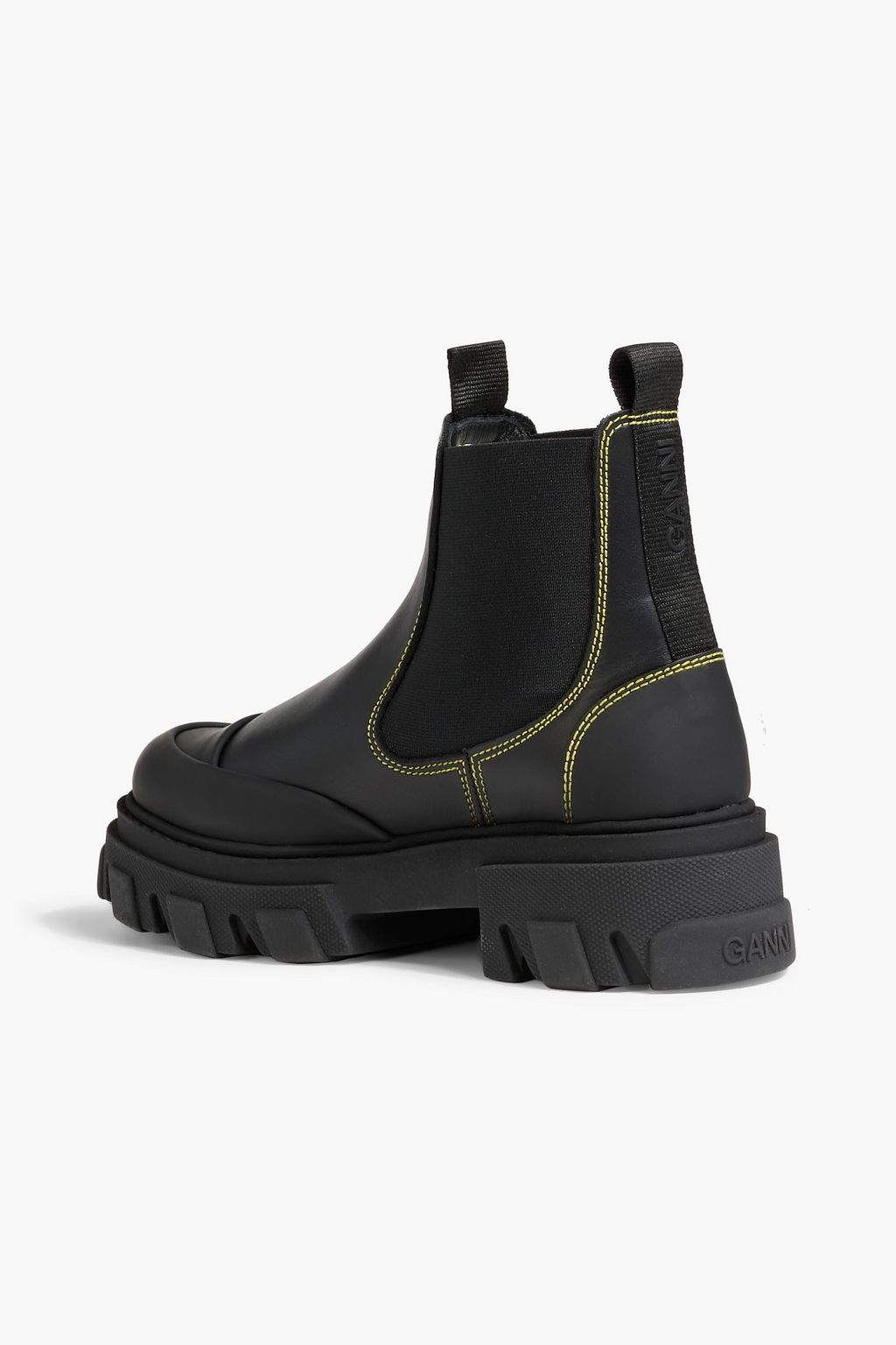 GANNI Leather Chelsea boots