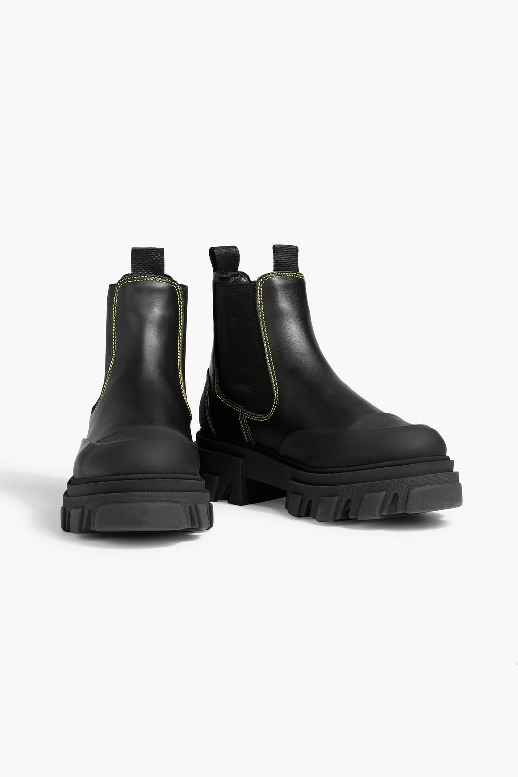 GANNI Leather Chelsea boots