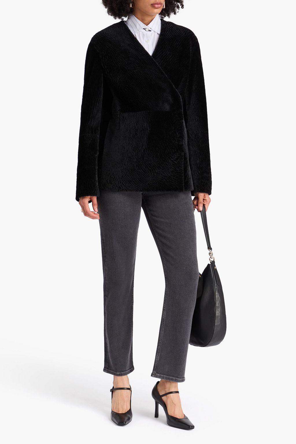 LOULOU STUDIO Agatha shearling jacket