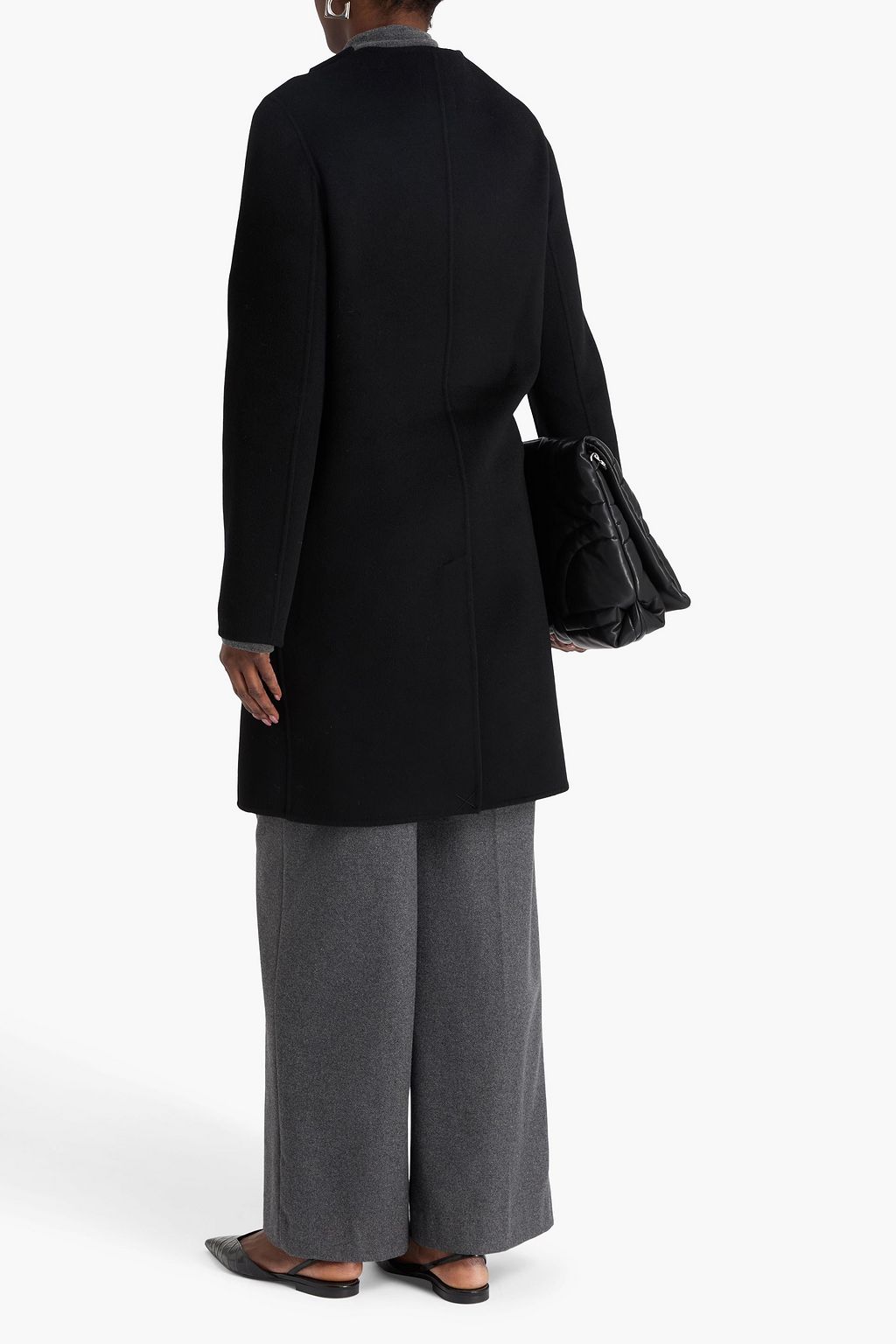 LOULOU STUDIO Fedra double-breasted brushed wool and cashmere-blend felt coat