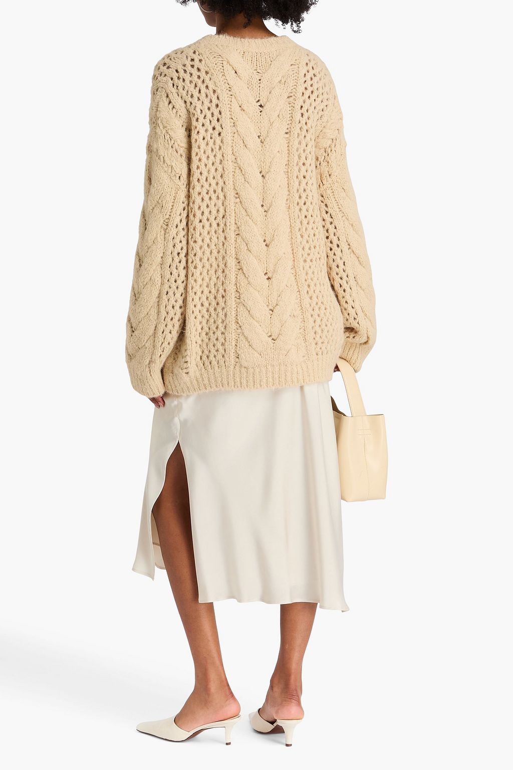 BRUNELLO CUCINELLI Cable-knit alpaca-blend sweater