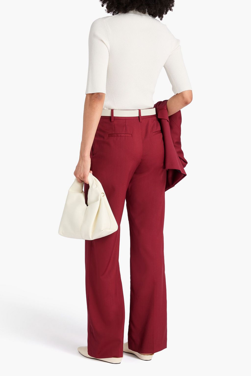 LOULOU STUDIO Sbiru pleated wool-twill wide-leg pants