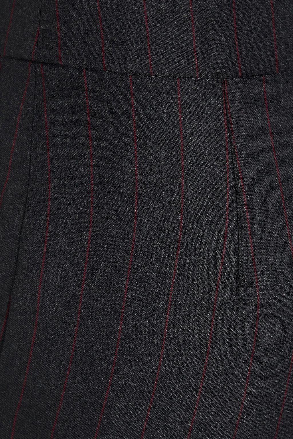 LOULOU STUDIO Fira Cropped Hose mit geradem Bein aus Woll-Twill mit Nadelstreifen
