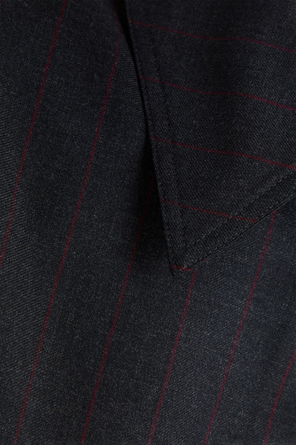 LOULOU STUDIO Gisele pinstriped wool-twill shirt