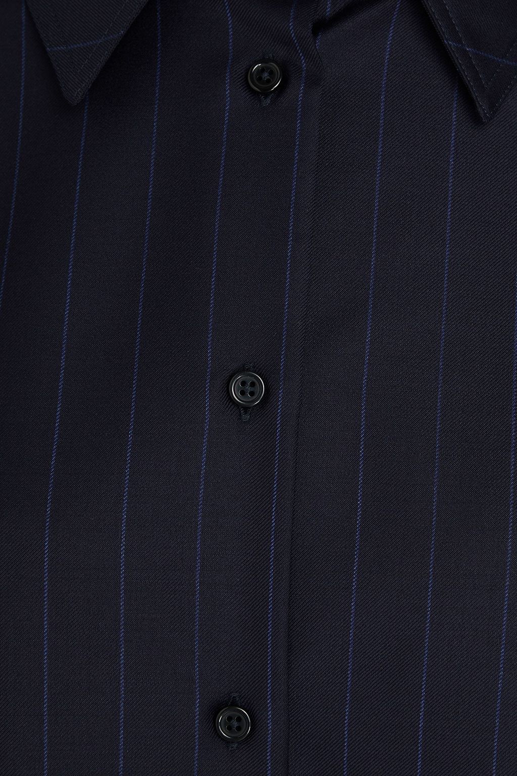LOULOU STUDIO Gisele pinstriped wool-twill shirt
