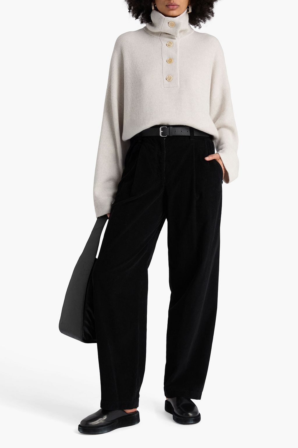 BRUNELLO CUCINELLI コットン混コーデュロイ テーパードパンツ