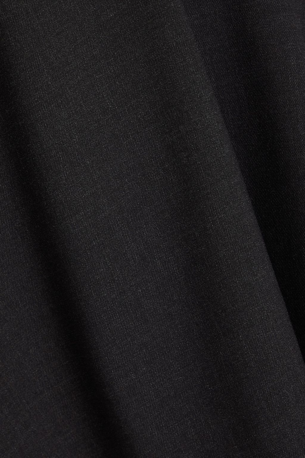 LOULOU STUDIO Samos Midirock aus Twill aus einer Wollmischung