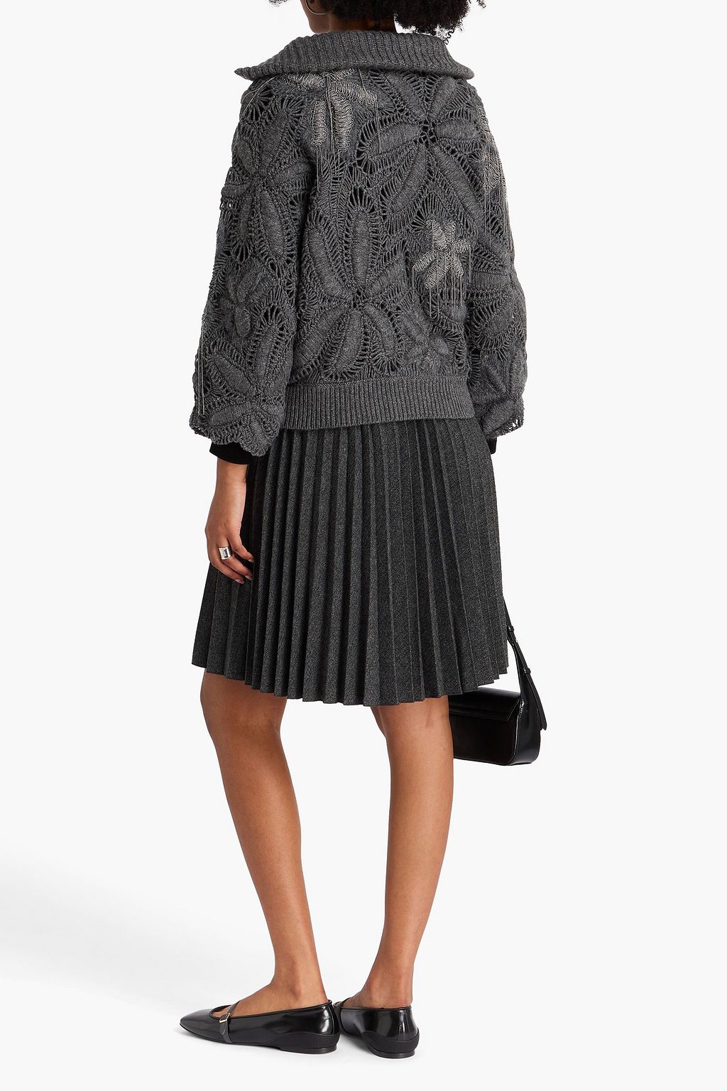 BRUNELLO CUCINELLI Bead-embellished cashmere sweater