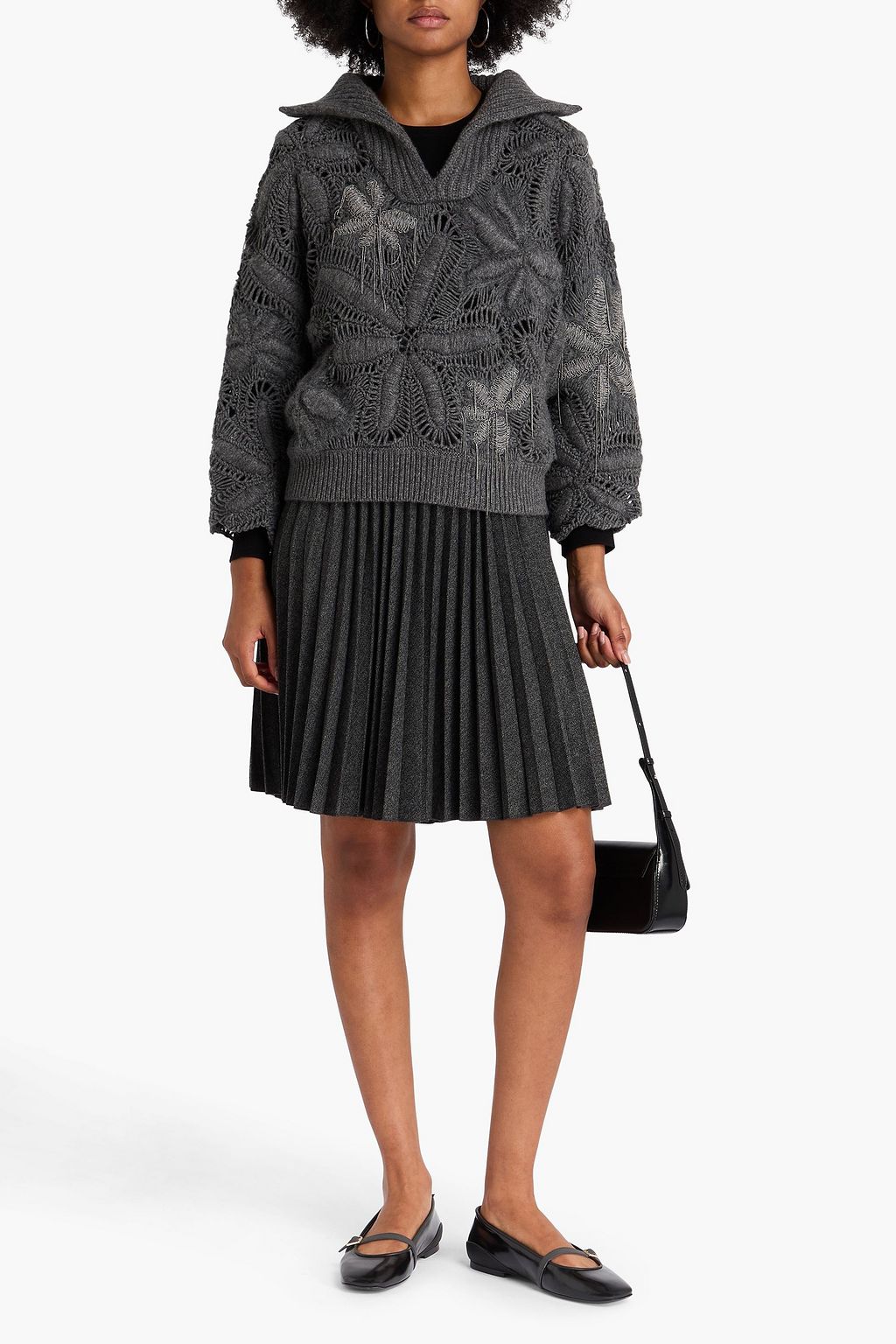 BRUNELLO CUCINELLI Bead-embellished cashmere sweater