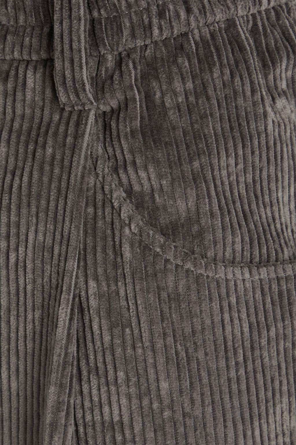 BRUNELLO CUCINELLI コットン混コーデュロイ テーパードパンツ タック入り