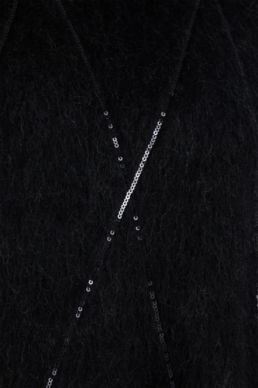 BRUNELLO CUCINELLI Sequin-embellished brushed knitted dress