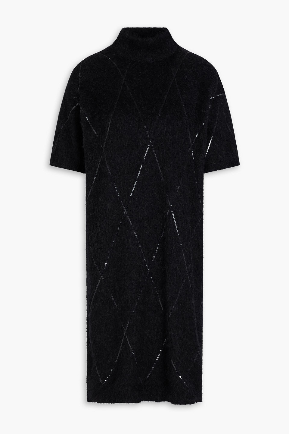 Brunello Cucinelli Sequin-embellished Brushed Knitted Dress