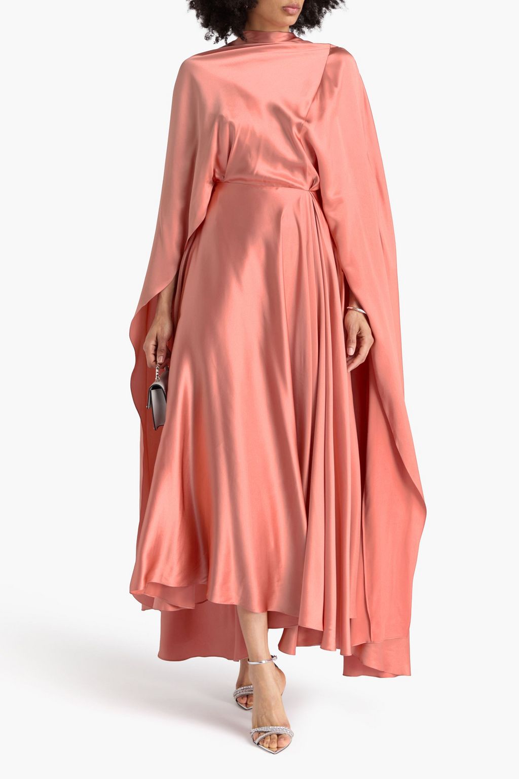 ROKSANDA Drapiertes Maxikleid „Andromeda“ aus Seidensatin