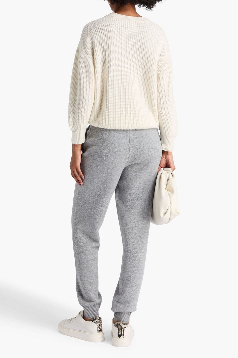  Loulou De Saison - Marcela Gerippter Kaschmirpullover - Weiß - Xs 