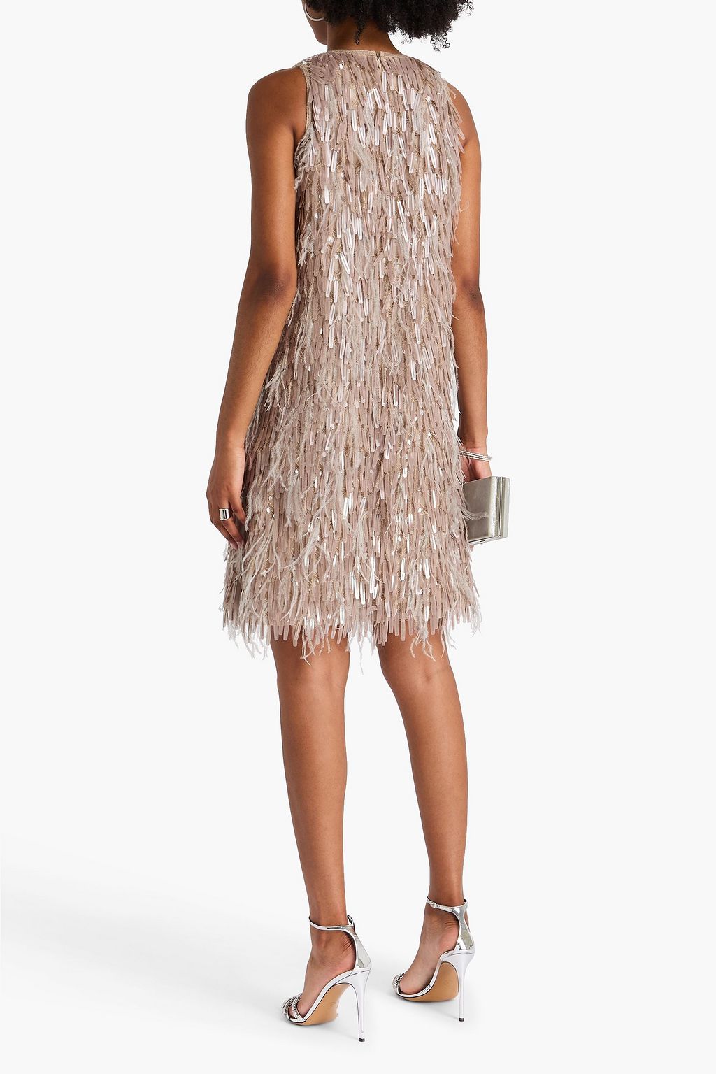 BRUNELLO CUCINELLI Embellished silk-chiffon dress