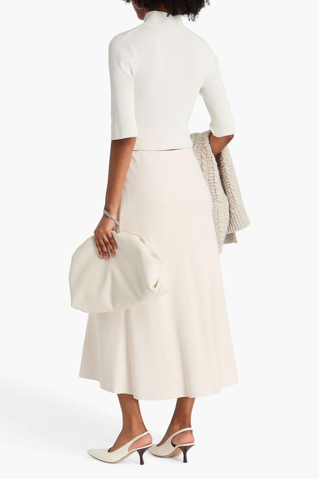 BRUNELLO CUCINELLI ツイル ミディスカート