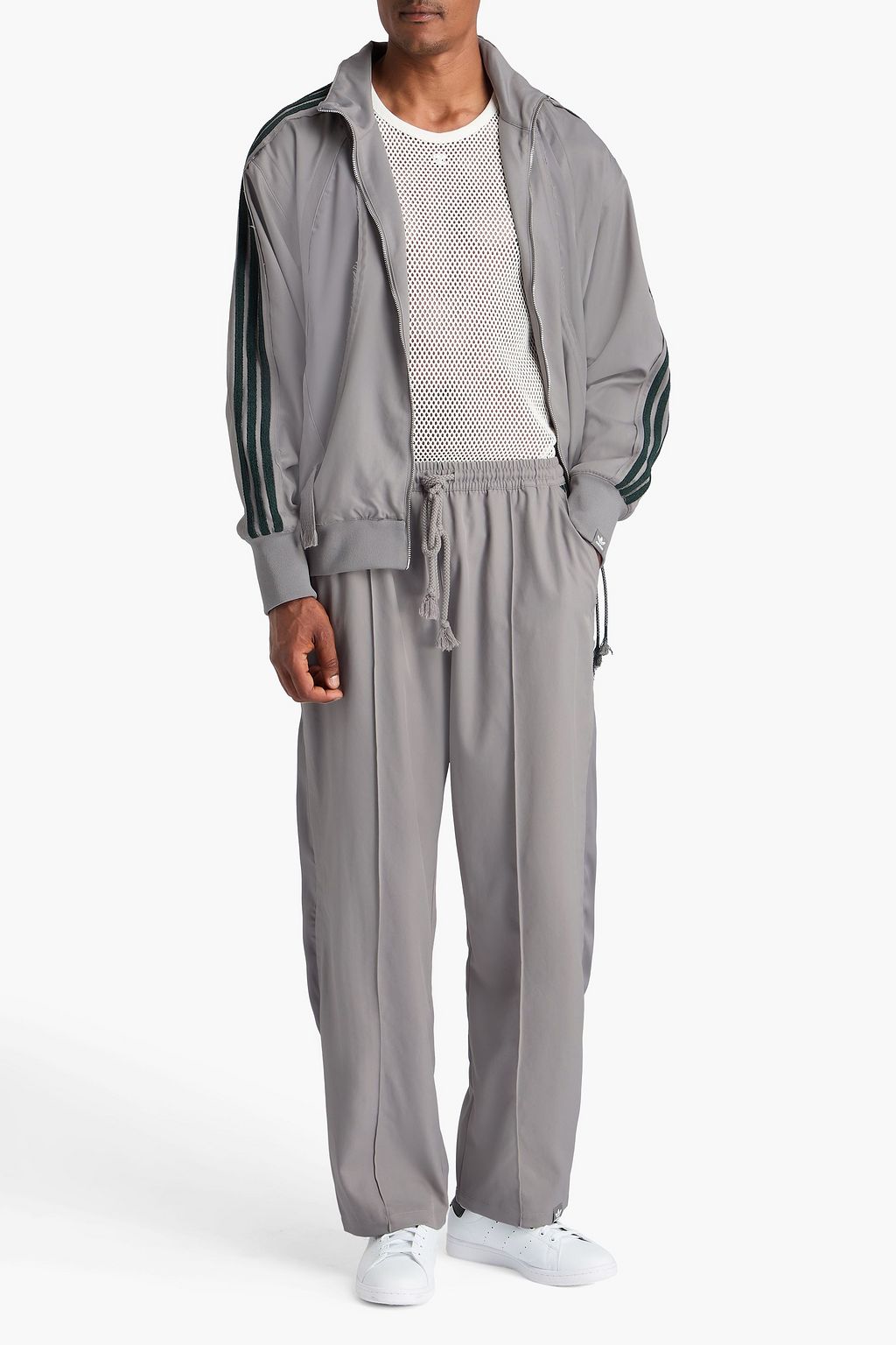 ADIDAS ORIGINALS X SONG FOR THE MUTE Adi004 frayed twill track pants