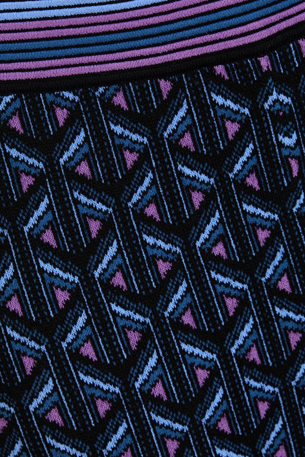 DIANE VON FURSTENBERG Ashdon jacquard-knit flared pants
