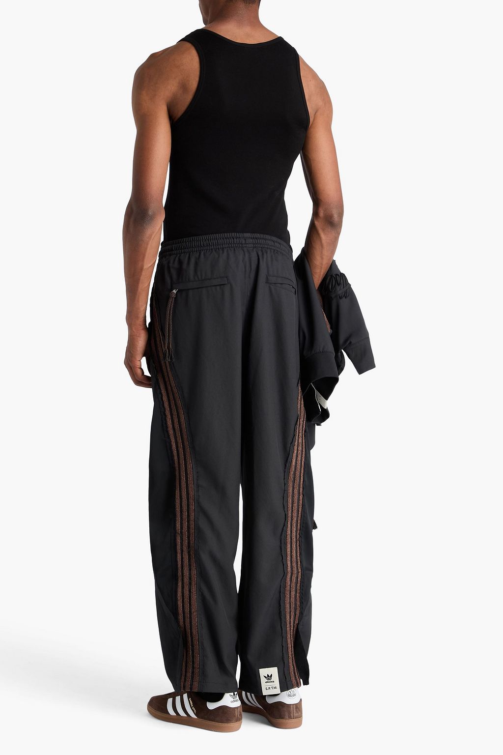 ADIDAS ORIGINALS X SONG FOR THE MUTE Adi004 frayed twill track pants