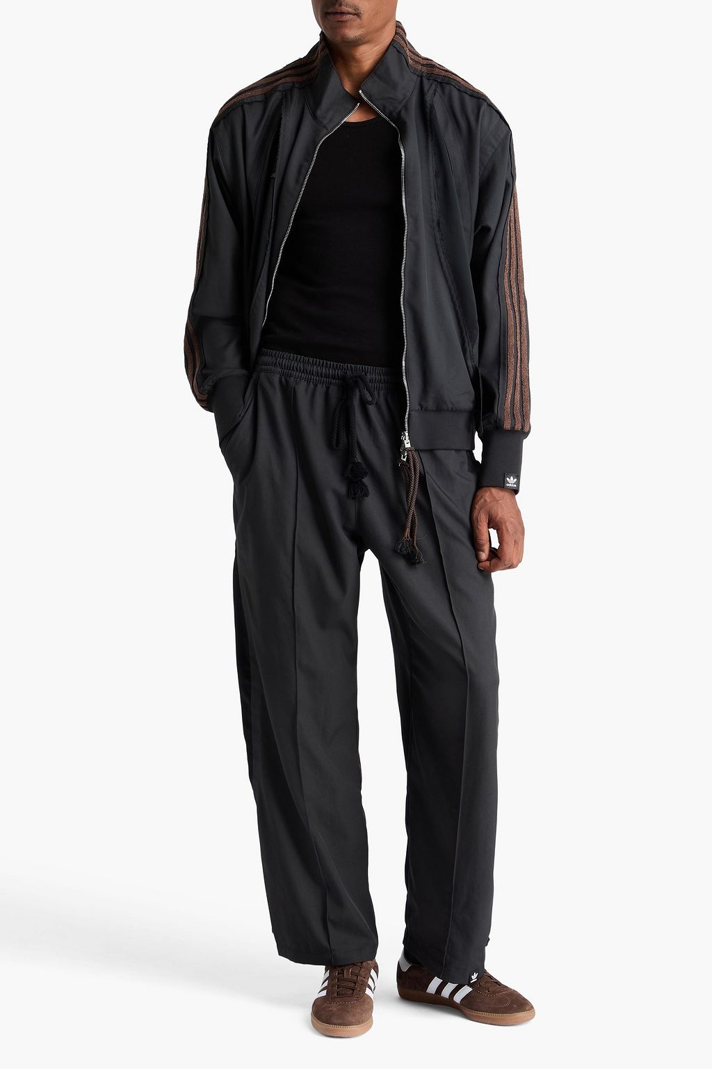 ADIDAS ORIGINALS X SONG FOR THE MUTE Adi004 frayed twill track pants