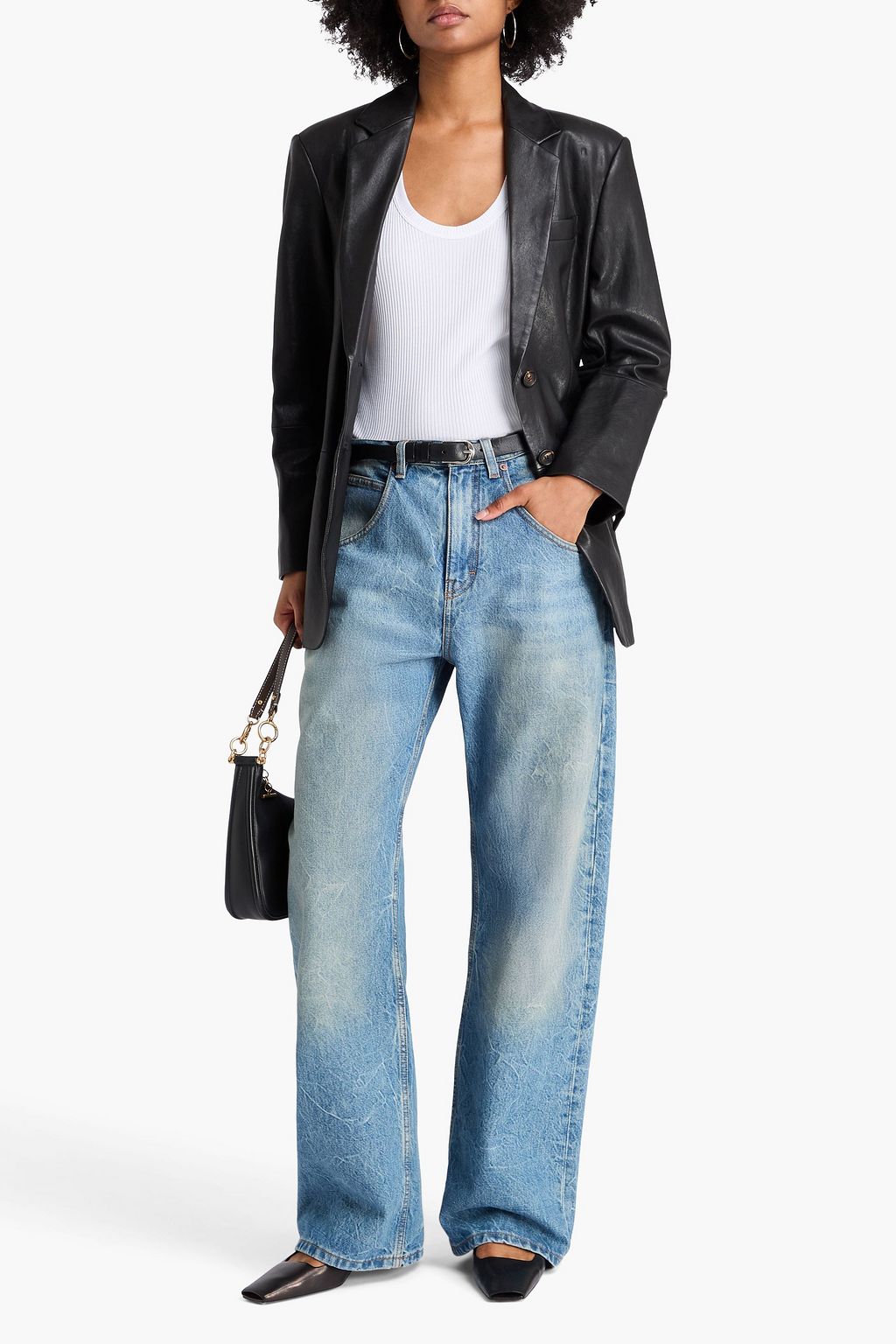 BRUNELLO CUCINELLI Leather blazer