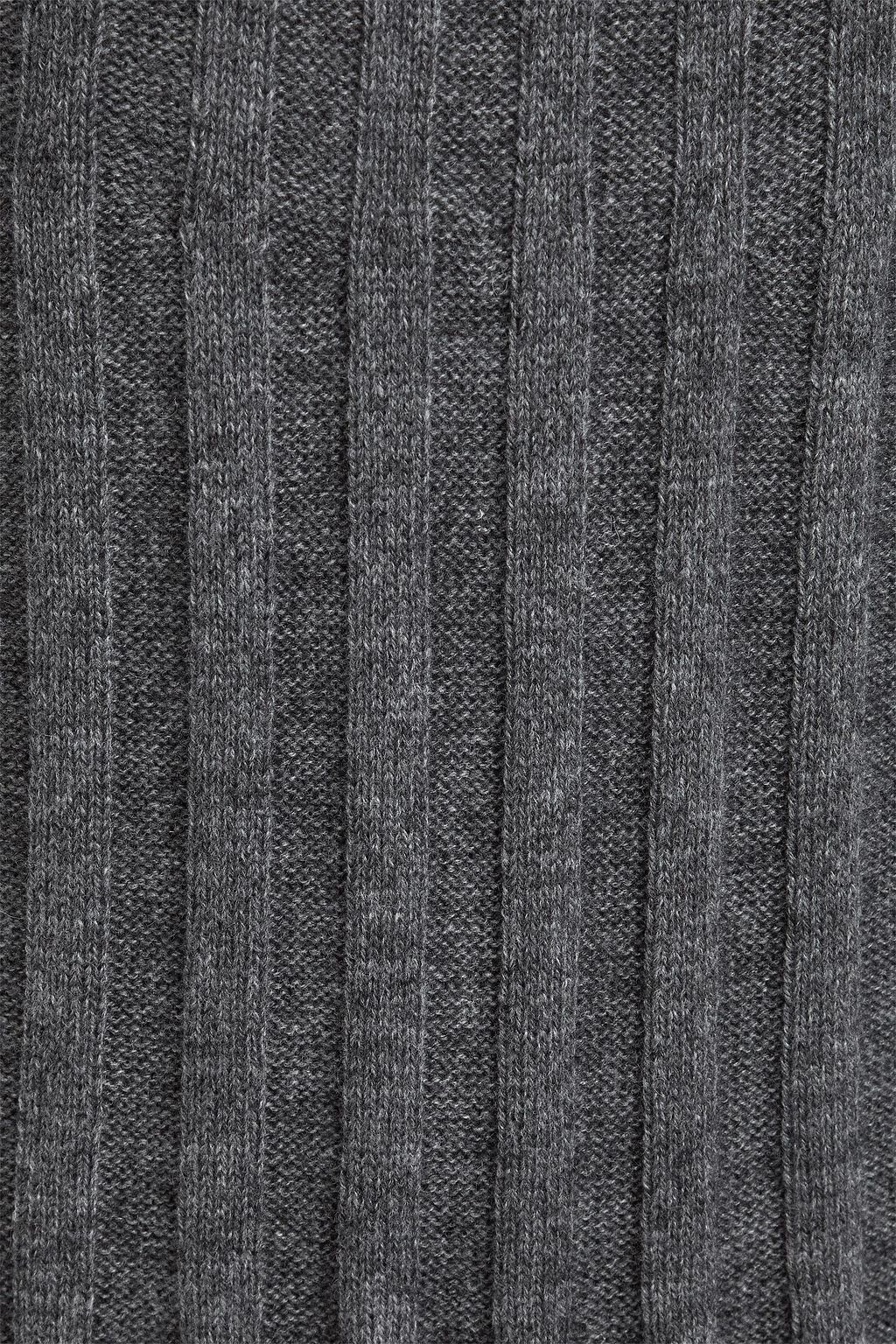 LOULOU STUDIO Irma ribbed wool and cashmere-blend midi dress