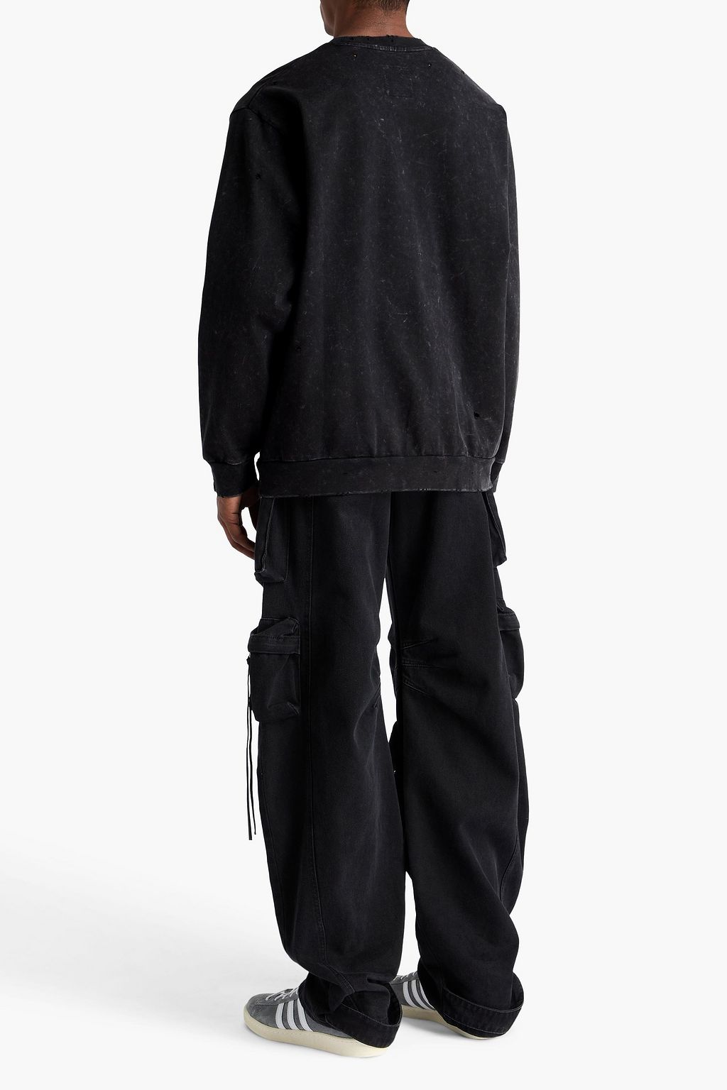 ADIDAS ORIGINALS X SONG FOR THE MUTE سويت شيرت ADI004 من قطن تيري فرنسي مطاطي مطرّز