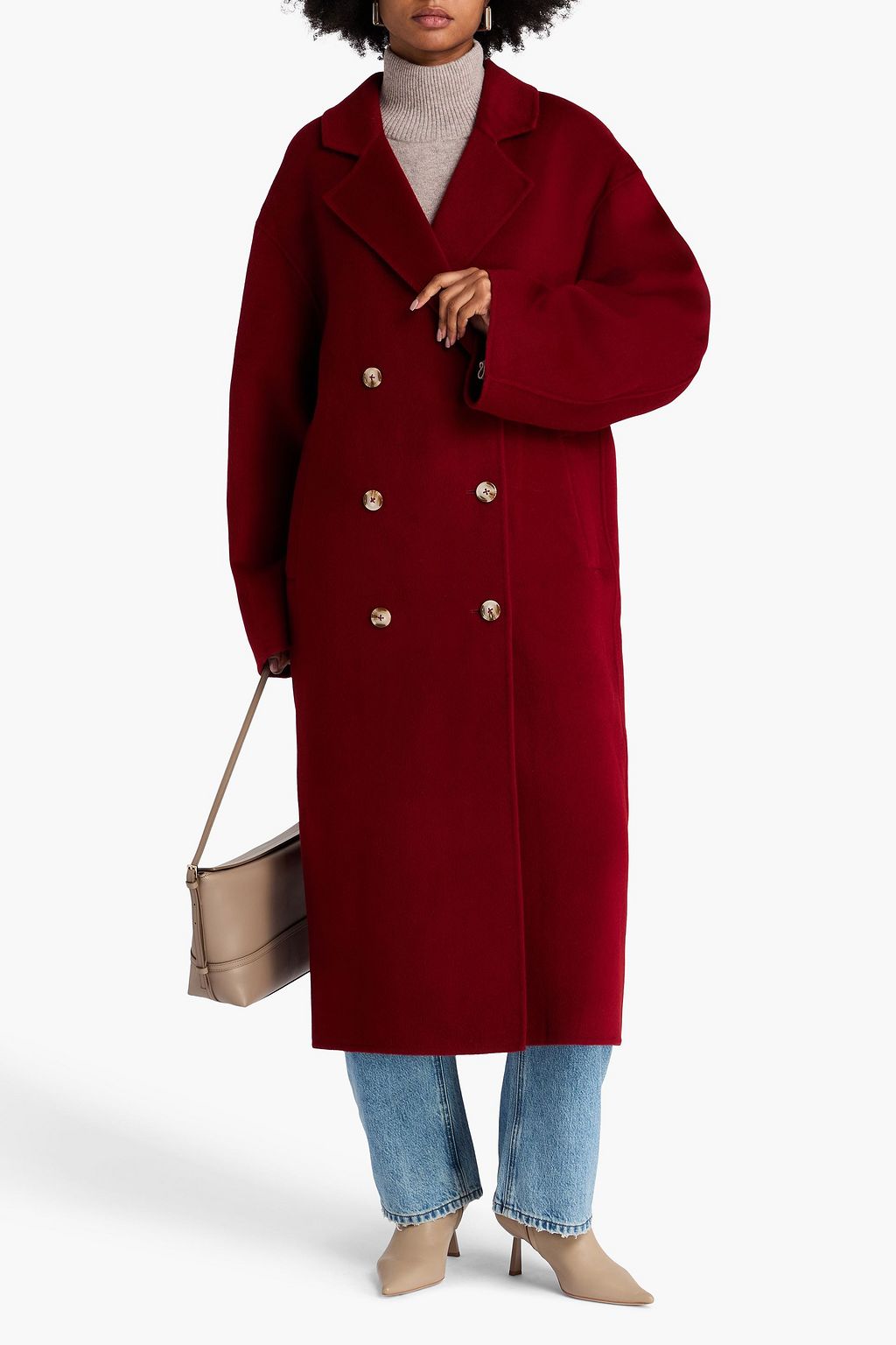 LOULOU STUDIO Borneo double-breasted wool and cashmere-blend coat