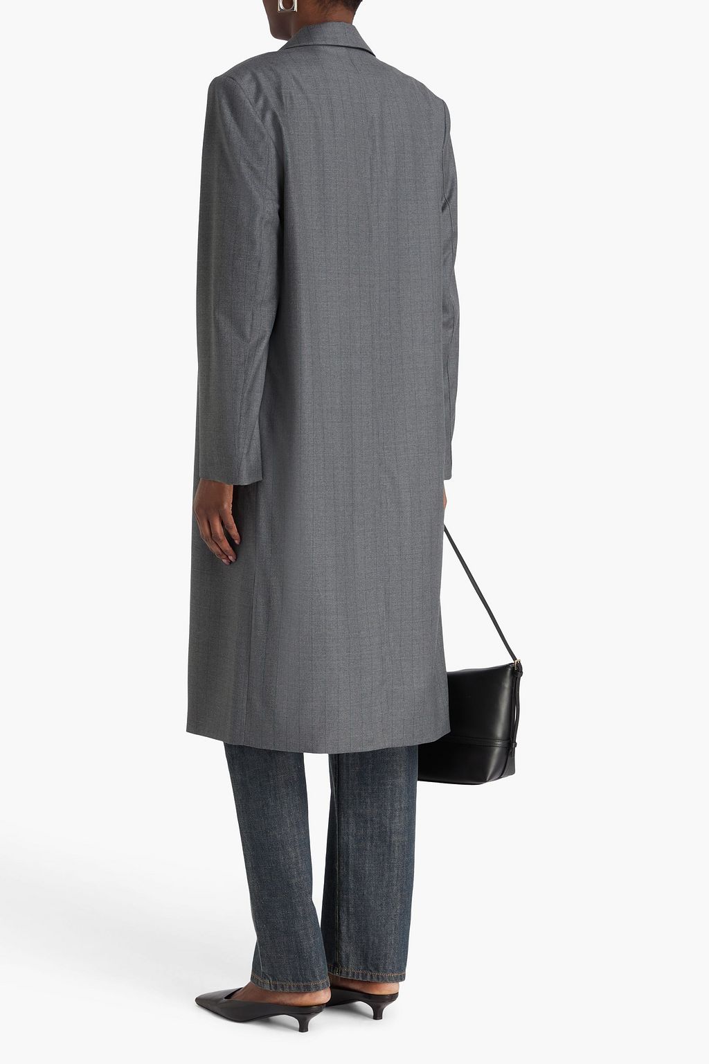 LOULOU STUDIO Marlon pinstriped wool-twill coat