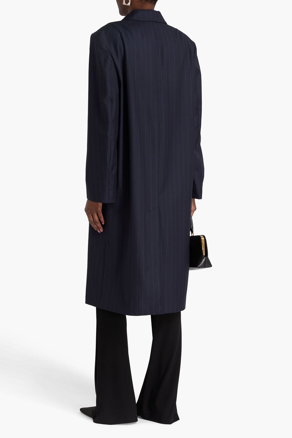 LOULOU STUDIO Marlon pinstriped wool-twill coat