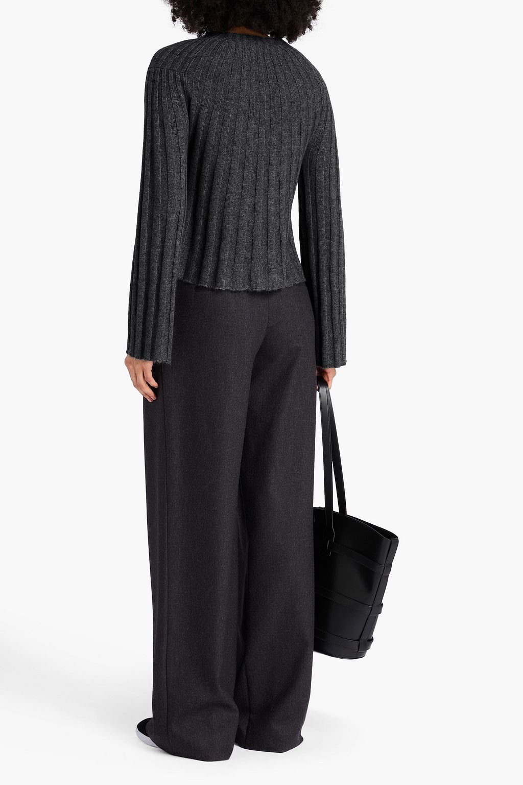 LOULOU STUDIO Ribbed wool and cashmere-blend sweater